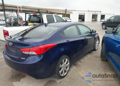 2013 Hyundai Elantra Limited z USA, uszkodzony, nr VIN 5NPDH4AEXDH369923